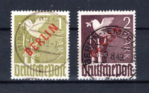 Berlin MiNr. 33-34 Vollstempel geprüft Schlegel