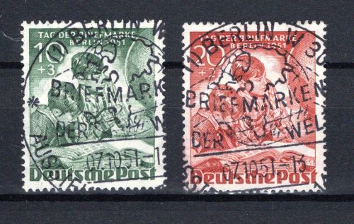 Berlin MiNr. 80-81 Ersttagssonderstempel geprüft Schlegel