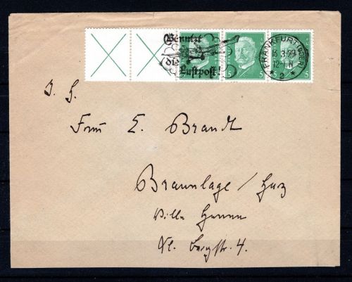Deutsches Reich MiNr. W 27.2 Einzelfrankatur