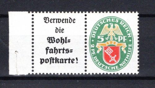 Deutsches Reich Zusammendruck MiNr. W 34 postfrisch