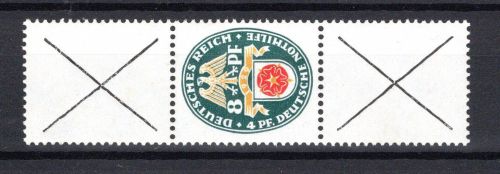 Deutsches Reich Zusammendruck MiNr. S 75 mit Falz