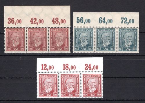 Deutsches Reich MiNr. 362-363 x/ y P Or postfrisch Fotobefunde Schlegel