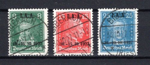 Deutsches Reich MiNr. 407-409 gestempelt Kurzbefund Schlegel