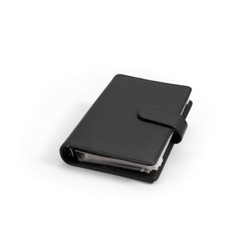 Leuchtturm Tokyo Black - Travel Money Ringbinder inkl. 5 Hüllen 373382 Neu