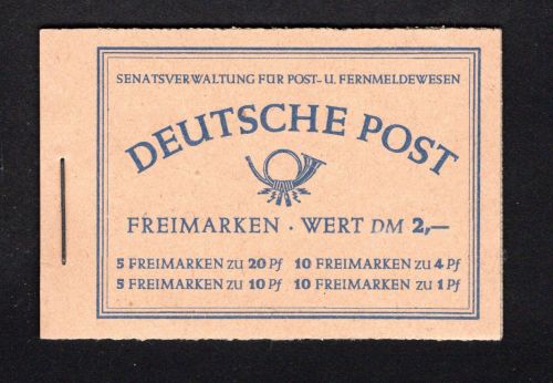 Berlin Markenheftchen MiNr. MH 2 postfrisch