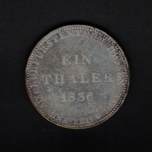 Hessen-Kassel 1836 1 Taler Wilhelm II. und Friedrich Wilhelm
