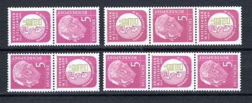 Bund Zusammendrucke MiNr. S 41 - 44 postfrisch