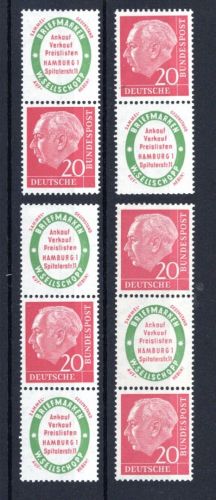 Bund Zusammendrucke MiNr. S 29 - S 32 postfrisch