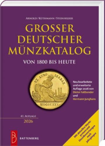 Großer Dt Münzkatalog von 1800 bis heuteBattenberg Verlag 41. Aufl. 2025/26 Neu