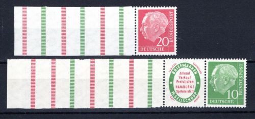 Bund Zusammendruck MiNr. RL 1 + 2 postfrisch