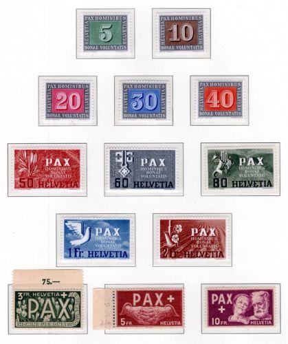 Schweiz MiNr. 447-459 postfrisch