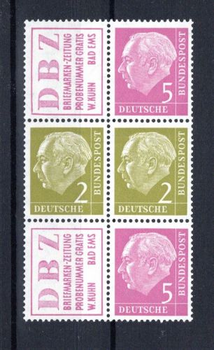 Bund Zusammendruck MiNr. S 16 postfrisch