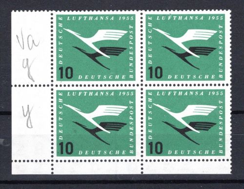 Bund MiNr. 206 I postfrisch im 4er Block