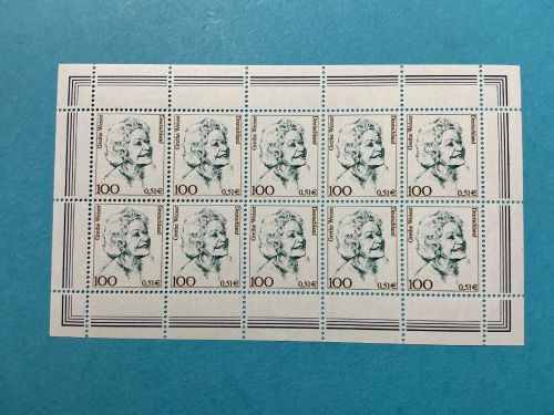 Bund Zehnerbogen MiNr. 2148 Frauen 100 Pfennig / 0,51 € postfrisch