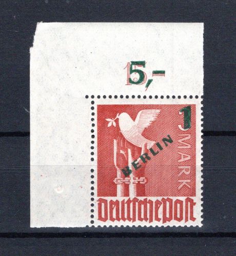 Berlin MiNr. 67 Eckrand ol postfrisch geprüft Schlegel