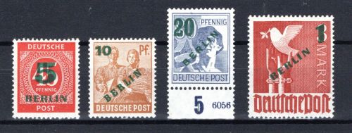 Berlin MiNr. 64-67 postfrisch Fotoattest Schlegel