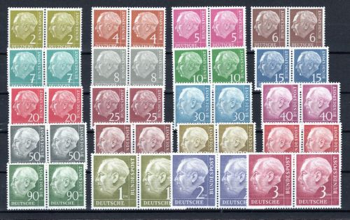 Bund MiNr. 177-196 postfrisch als waag. Paare