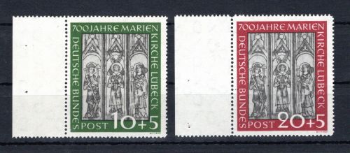 Bund MiNr. 139-140 Bogenrand postfrisch geprüft Schlegel