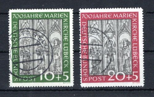 Bund MiNr. 139-140 gestempelt geprüft Schlegel