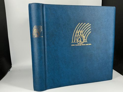 Lindner Ringbinder Blau 1102Y-B (1989. Hamburgs Hafen wird 800) neuwertig