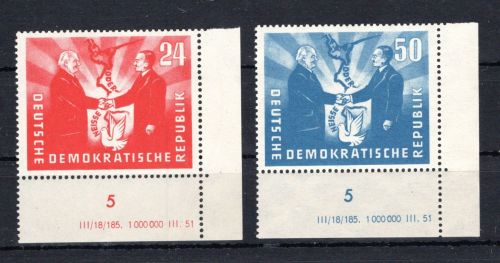DDR MiNr. 284-285 DZ postfrisch