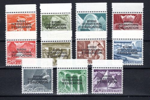 Schweiz Ämter BIE MiNr. 29-39 Oberrand postfrisch