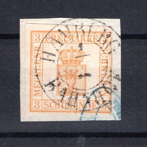 Mecklenburg-Schwerin MiNr. 2 a Briefstück