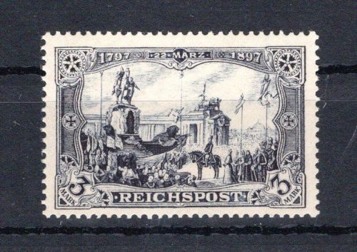 Deutsches Reich MiNr. 65 II mit Falz geprüft