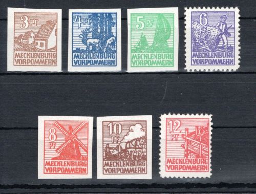 SBZ Mecklenburg-Vorpommern MiNr. 29-36 x postfrisch