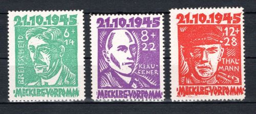 SBZ Mecklenburg-Vorpommern MiNr. 20-22 postfrisch