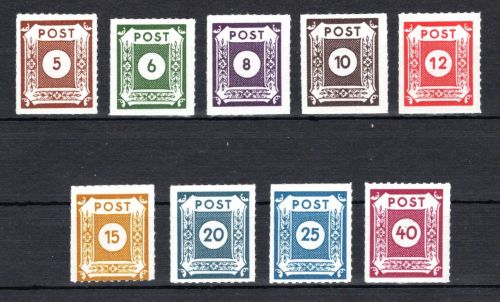 SBZ Ost-Sachsen MiNr. 42-50 G postfrisch geprüft Ströh