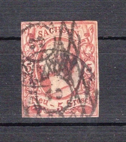 Altdeutschland Sachsen MiNr. 12 a gestempelt geprüft Rismondo