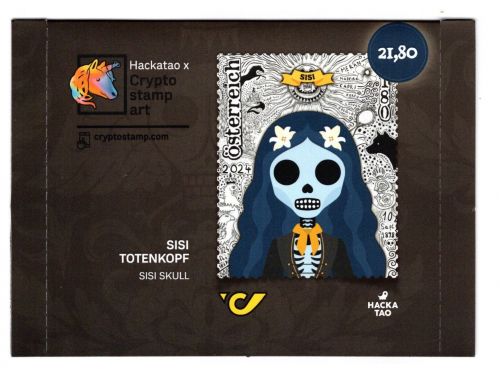 Österreich Cryp.stamp MiNr. Block 158 Sisi Totenkopf 2024 postfrisch