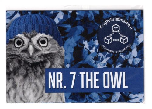 Liechtenstein Cryp.stamp MiNr. Nummer 7 The Owl Die Eule 2024 postfrisch