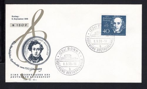 Bund MiNr. 319 Ersttagsbriefe/ FDC