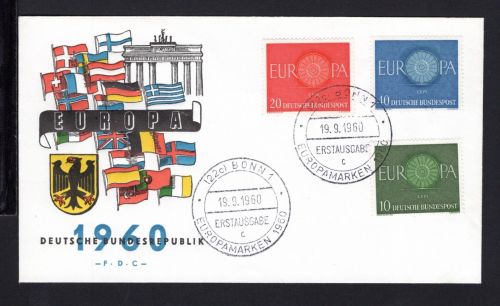 Bund Ersttagsbriefe/ FDC Cept 1960