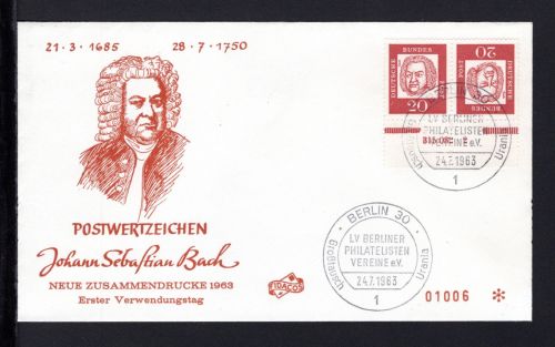 Bund Zusammendruck MiNr. K 4 HAN Ersttagsbriefe/ FDC