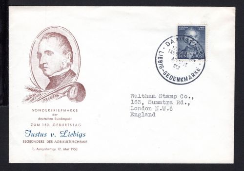 Bund MiNr. 166 Einzelfrankatur