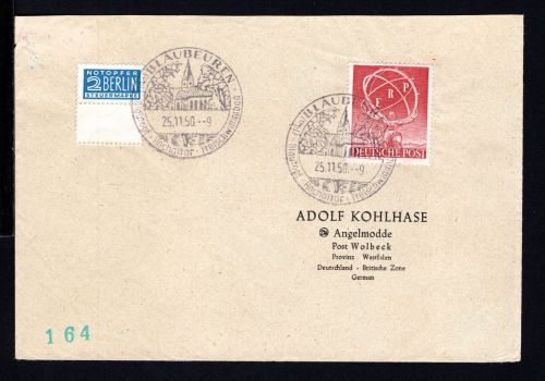 Berlin MiNr. 71 Einzelfrankatur mit Sonderstempel