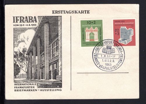 Bund MiNr. 171-172 Sonderstempel als Ersttagskarte