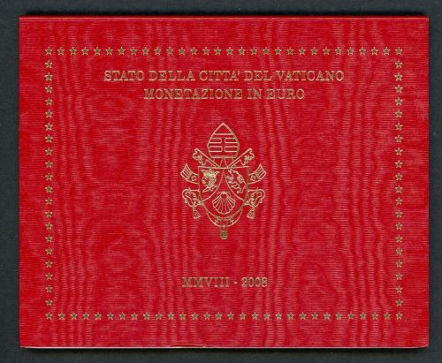 Vatikan 2008 Kursmünzensatz/ KMS im original Klappfolder ST