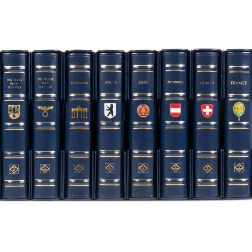 Leuchtturm Berlin Drehstabbinder/ Kassette Blau Classic neuwertig