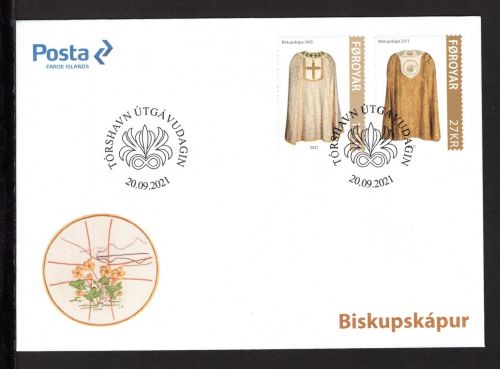 Färöer MiNr. 1026-1027 Ersttagsbriefe/ FDC Messgewänder