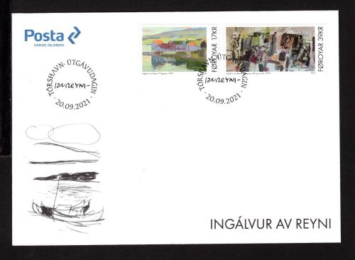 Färöer MiNr. 1024-1025 Ersttagsbriefe/ FDC Ingalvur av Reyni