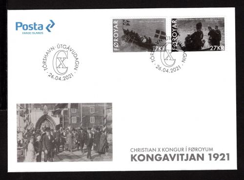 Färöer MiNr. 1019-1020 Ersttagsbriefe/ FDC König Christian