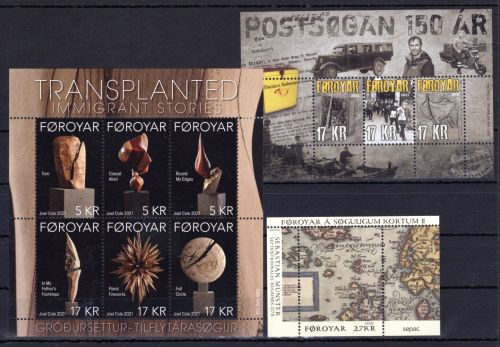 Färöer MiNr. Block 57-59 postfrisch