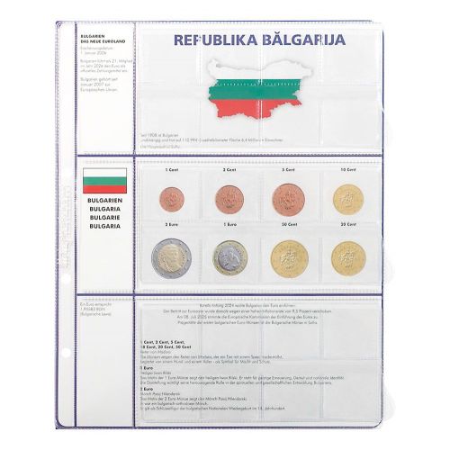 Lindner Vordruckblatt Euro Collection 8450-24 Bulgarien Neu