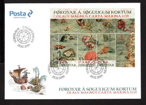 Färöer MiNr. Block 50 Ersttagsbriefe/ FDC Landkarten