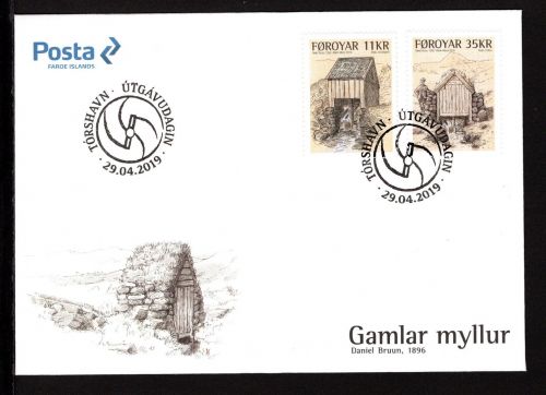 Färöer MiNr. 959-959 Ersttagsbriefe/ FDC Wassermühlen