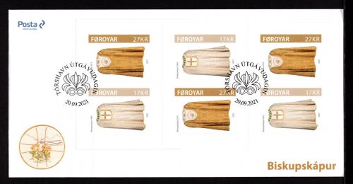 Färöer Markenheftchen mit MiNr. 1028-29 Ersttagsbriefe/ FDC Messgewänder